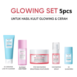 Skintific paket glowing untuk mencerahkan Wajah-Harga Promo Paket Lengkap